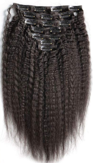 Kinky Straight clip-ins