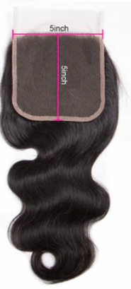 Body wave lace closure